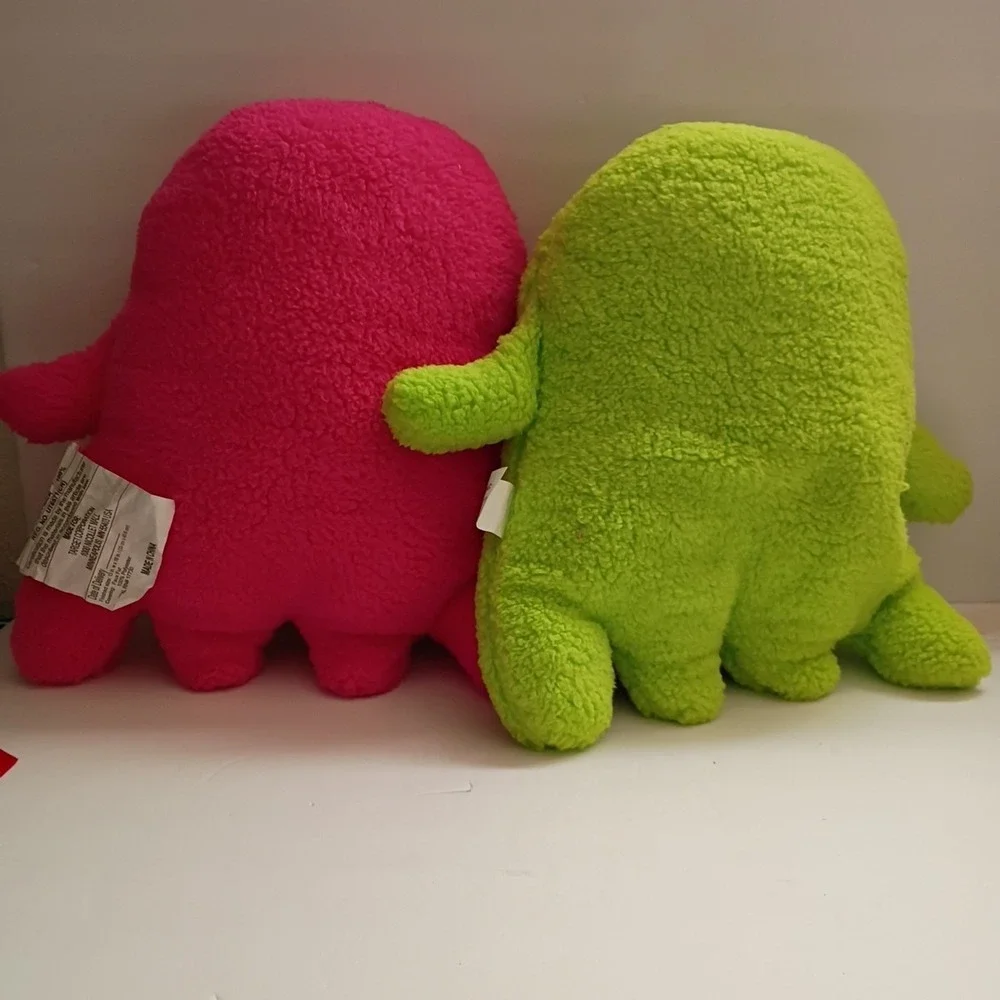 Target 2024 Hyde and Eek! Ghost Faux Shearling Halloween Throw Pillow Green Pink